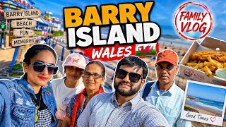 🏖️ BARRY ISLAND + Nando's Cardiff während einer UK-HITZEWELLE! | Indischer Familienausflug in Wal...