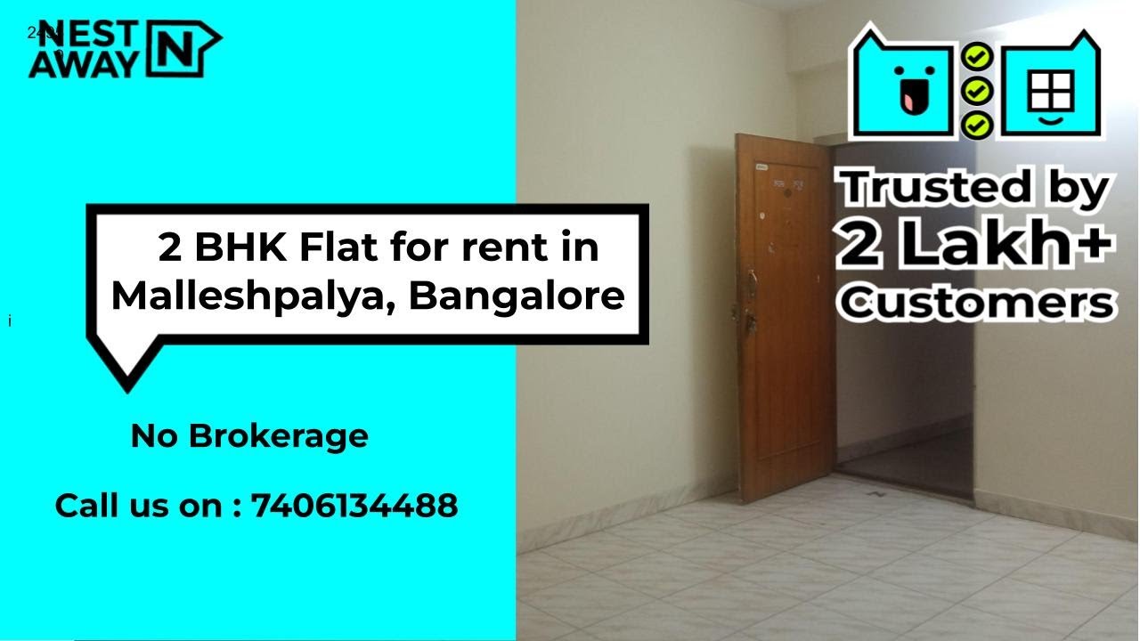 2 BHK Flat for rent in Bangalore Malleshpalya Bachelors/Family No