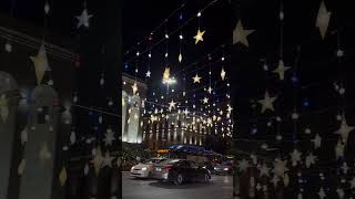 Person Filming a Beautiful Christmas Tree and Decorations