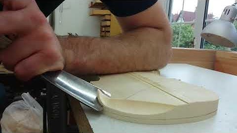 Rough shaping a violin front