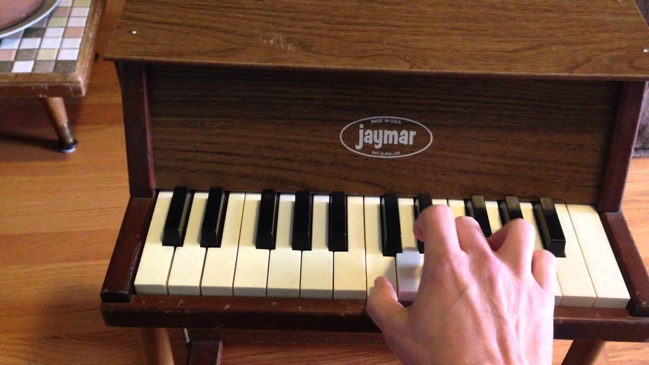 Jaymar Vintage Kids Toy Piano - YouTube