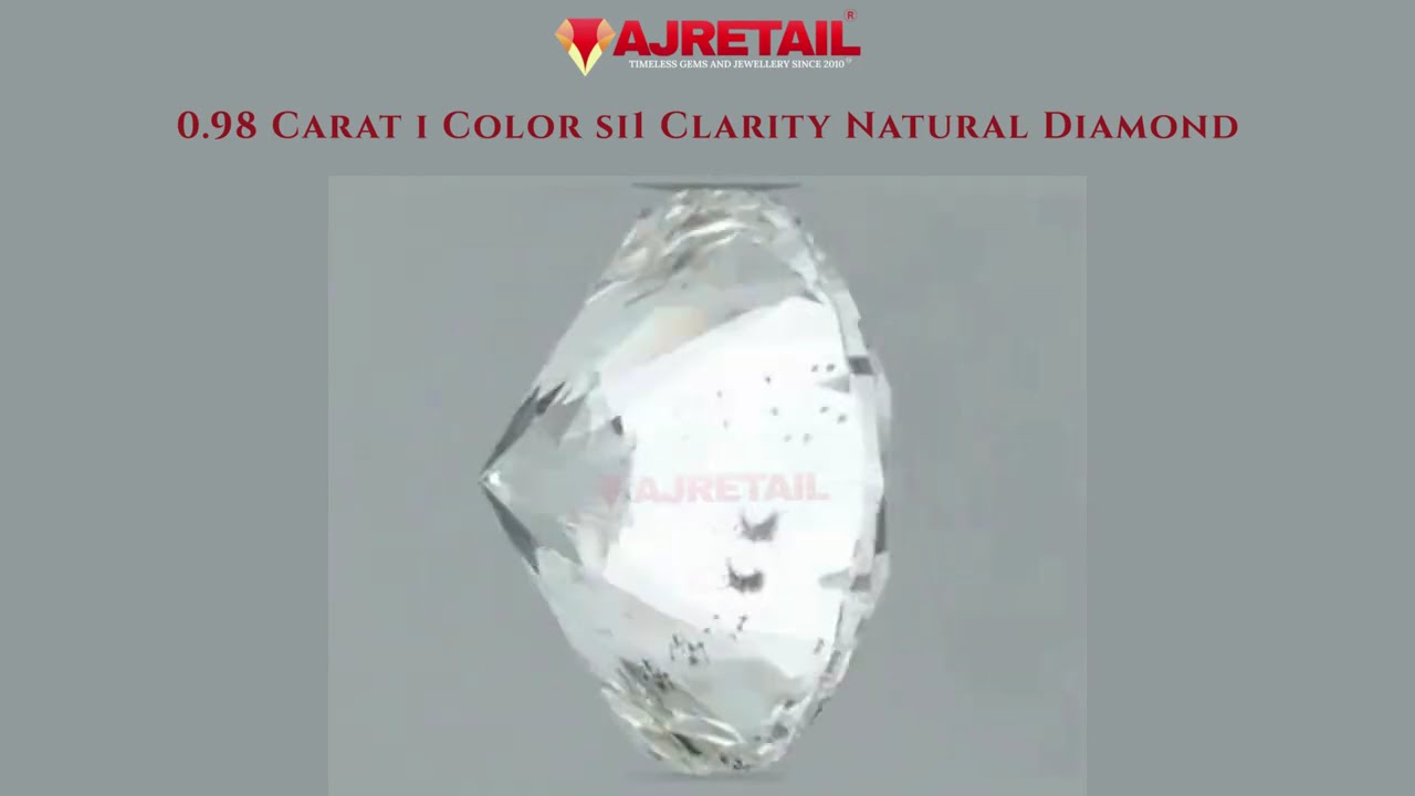 0.98 Carat I Color SI1 Clarity Natural Diamond 