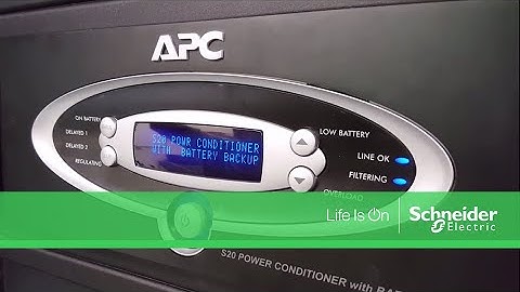 Performing Logic Reset on APC AV Power Conditioners with Battery Backup | Schneider Electric Support