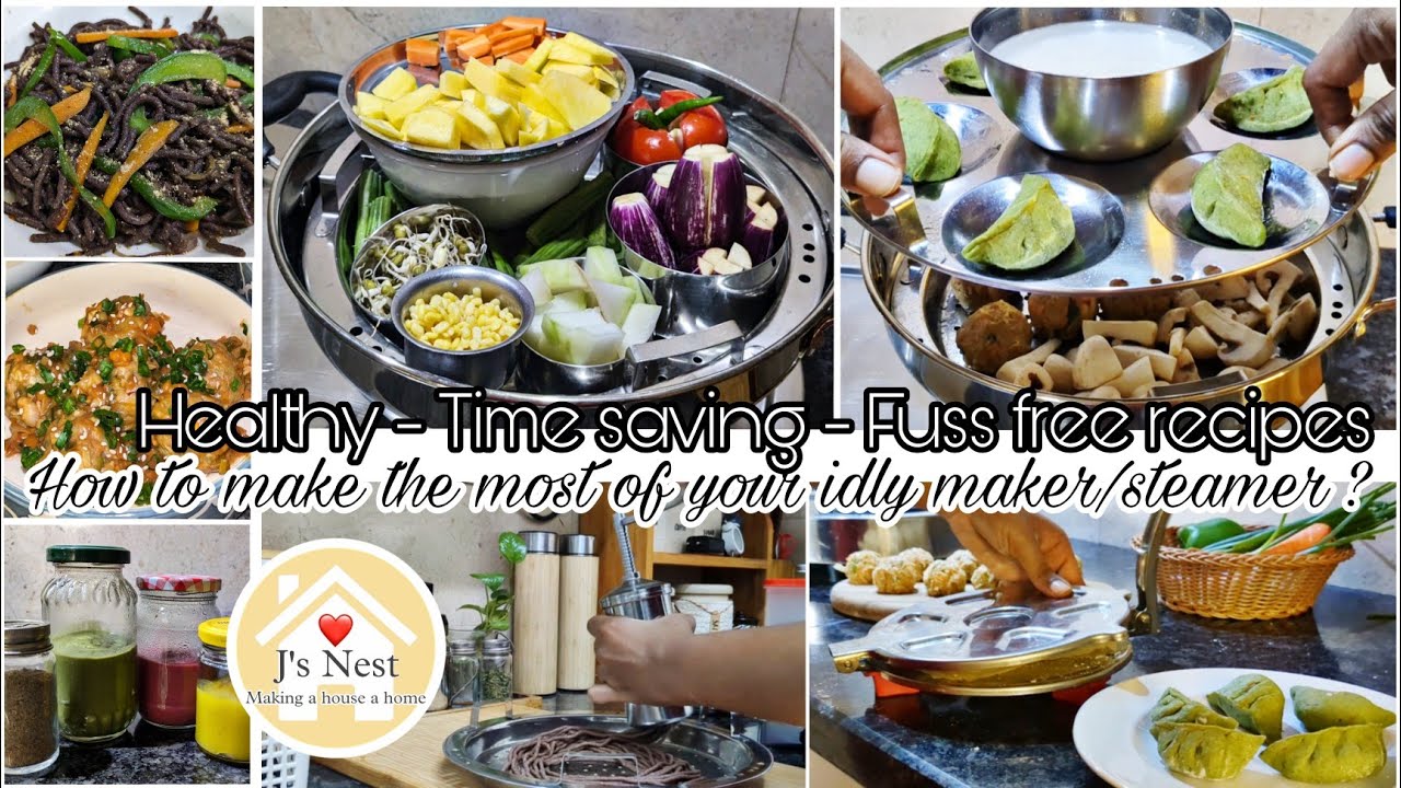 Здоровые и экономящие время рецепты с использованием пароварки Idly | Основные блюда для приготов...