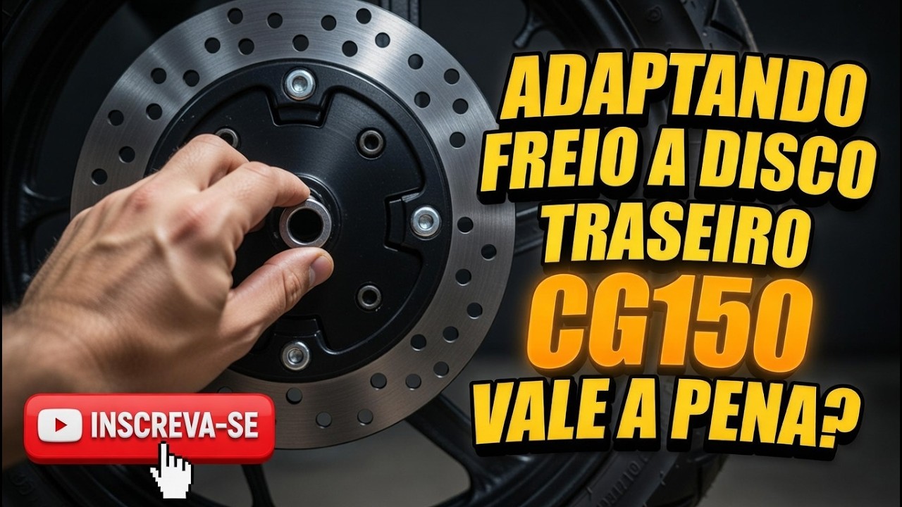 Colocando Freio a disco traseiro Cg150/160. VALE A PENA ?