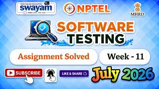 Software Testing Week 11 Assignment Solutions#July2026#NPTELASSIGNMENTS#Softwaretesting#NPTEL#Week11