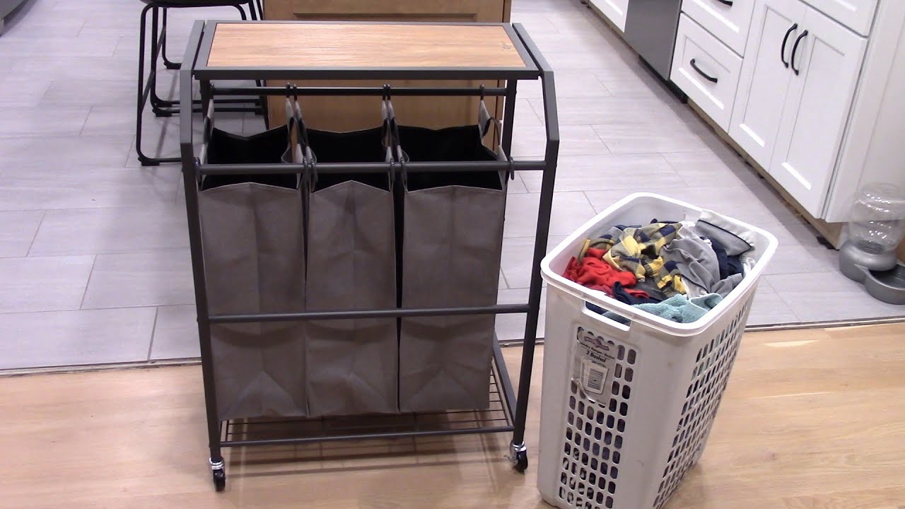Real-Life Review of Trinity 3-bag Laundry Cart Costco Item 1742414