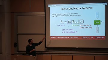 CS231n Winter 2016 Lecture 10 Recurrent Neural Networks, Image Captioning, LSTM