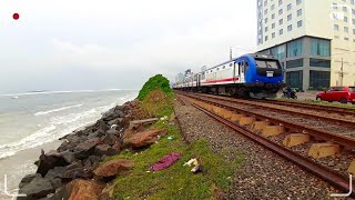 Class S10 double set on Coast Railway Line in Sri Lanka.