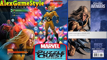 Sentry Dark Avengers - Super abilities - Marvel Puzzle Quest - Heroes in Video Games