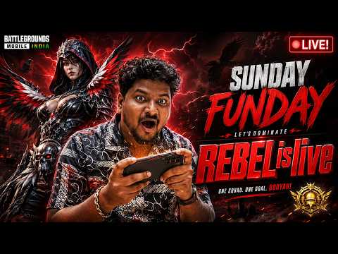 🔴 BGMI LIVE NOW ❤️ Sunday Funday | Rank Push, Custom Rooms & Subscriber Games! #bgmi #indiangamer