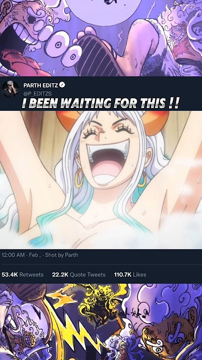 I been waiting for this !! #onepiece #yamato #luffy #nami