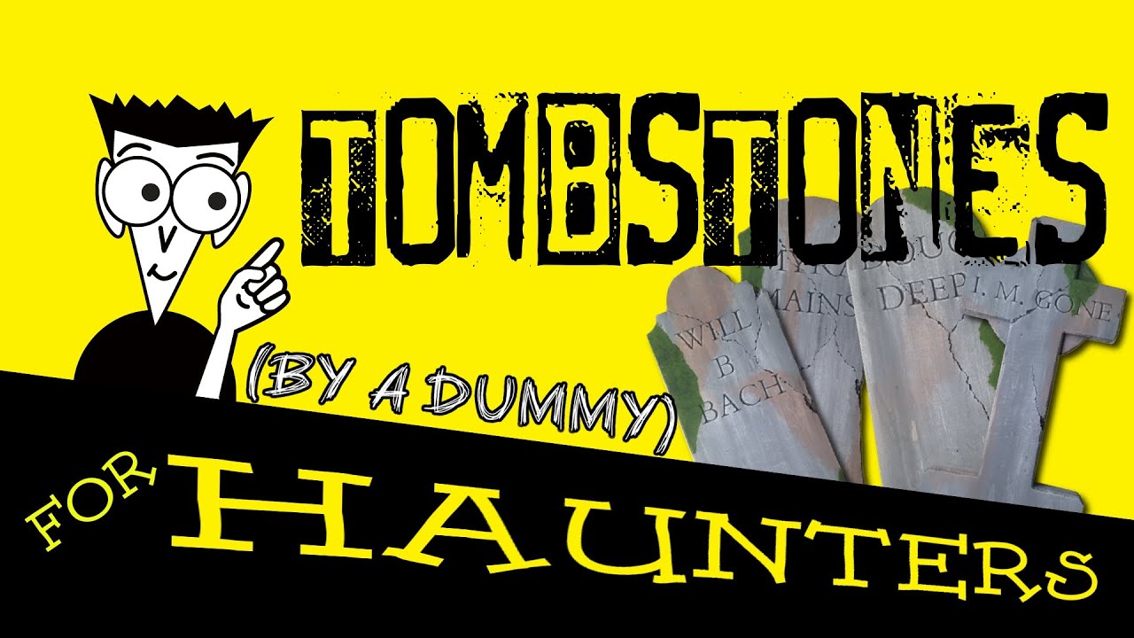 How to make Halloween Tombstones!
