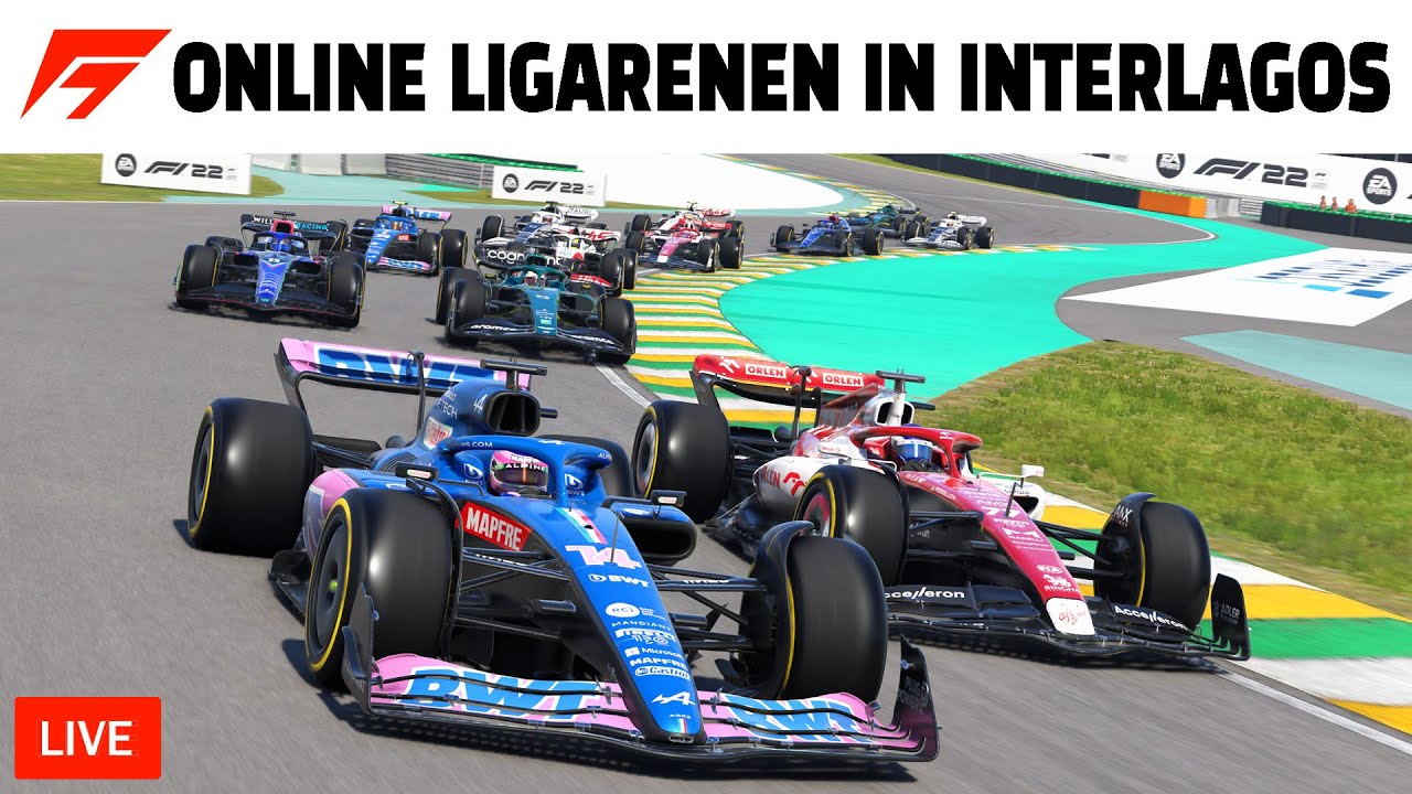 Gegen starke Fahrer beim Brasilien Grand Prix in der F1 22 Online Liga!