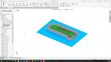 Non Planar Parting Core and Cavity