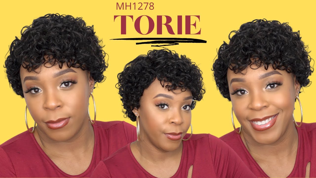 Bobbi Boss 100% Human Hair Wig - MH1278 TORIE --/WIGTYPES.COM - YouTube