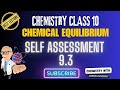 self assessment 9.3 chemistry class 10 | chemical equilibrium class 10 federal board