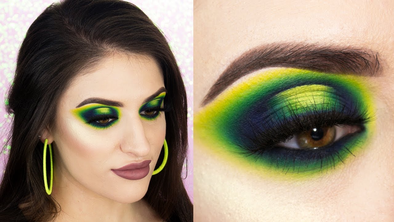 BRIGHT GREEN HALO CUT CREASE Norvina Vol 2 Palette
