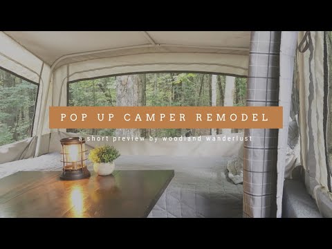 Pop Up Coleman Camper Remodel Redo And Decor Tour Preview