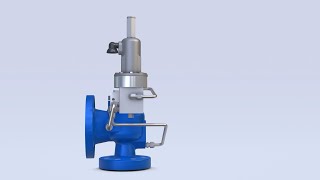 Anderson Greenwood Series 400 Modulating Pilot Relief Valve Animation