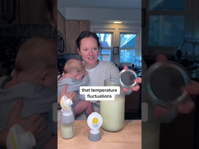 Mixing breast milk at different temperatures class=