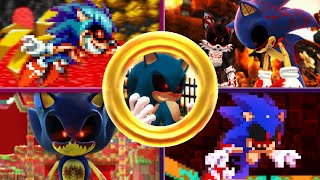 Sonic.EXE in 5 Sonic Games