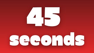 Famous 45 Seconds Countdown Timer | Red Gradient Wealth