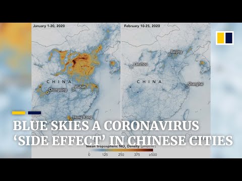 Coronavirus: blue skies over Chinese cities as Covid-19 lockdown temporarily cuts air pollution