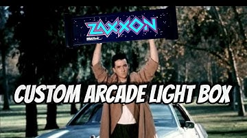 Custom Zaxxon Arcade Marquee Light Box
