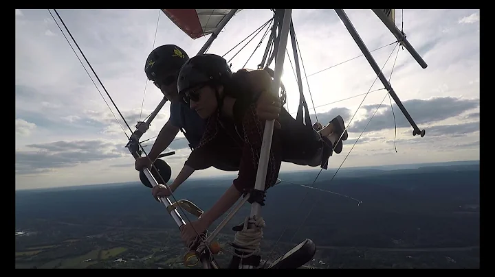 Heather Wooten Tandem Hang Gliding at Lookout Moun...