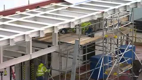 UK's Largest Warship Starts To Take Shape.
