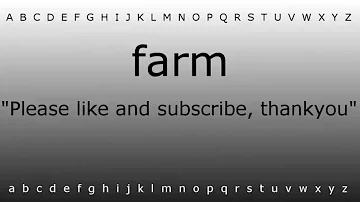 This is how to pronounce 'farm' with Hazel