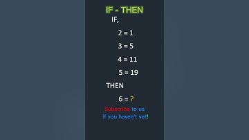 BRAIN TEASER | If-Then Statement | EASY IF YOU SPOT THE PATTERN | #maths | #games |