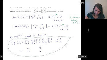 5.3 - Similarity and Diagonalization