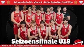 Seizoensfinale U18 - Niveau 4 - Duffel Rooivelden 11/05/2024