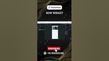 Row Widget in FlutterFlow #flutterflow #flutter #rowwidget #appdevelopment #nocoding