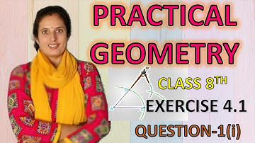 Class 8th Ex 4.1 Q.1(1) || Practical Geometry|| NCERT || CBSE || MATHS || By Snehlata Sharma