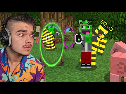 TROLLUJĘ PRZYJACIELA za pomocą PORTALI w Minecraft! (portal gun)