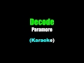Paramore Decode Karaoke