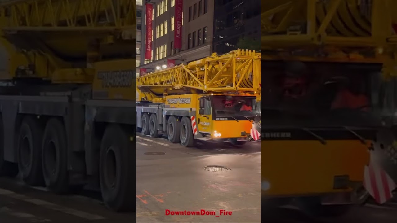 Liebherr Mobile Crane in NYC