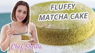 How to Make Soft and Fluffy Matcha Cake | Super Moist Japanese Sponge Cake | Matcha Dessert