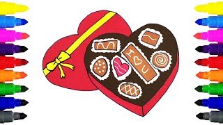 How to Draw a Box of Chocolate for Kids