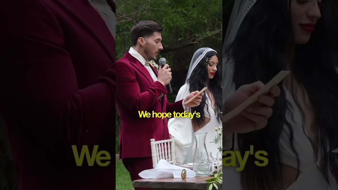 Clip from our vegan dinner we served at our wedding #vegan #veganfood #plantbased #wedding
