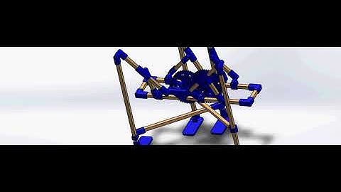 Plantigrade Walker in Solidworks (kinda derpy)