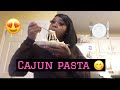 quarantine and cook with me | cajun chicken pasta 😋