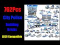 762Pcs City Police Building Blocks Set/LEGO Compatible