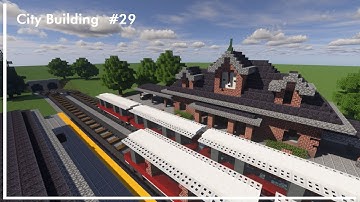 City Building #29 II Suburban Train Station II Minecraft timelapse