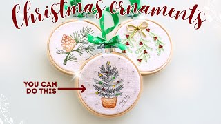 How to make these QUICK and EASY fabric ornaments (step-by-step)