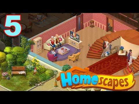 Homescapes Story Walkthrough - Part 5 Gameplay - Unpacking New TV