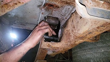 HOW TO REPLACE A SPRING SHACKLE 2001 FORD E250 CARGO VAN